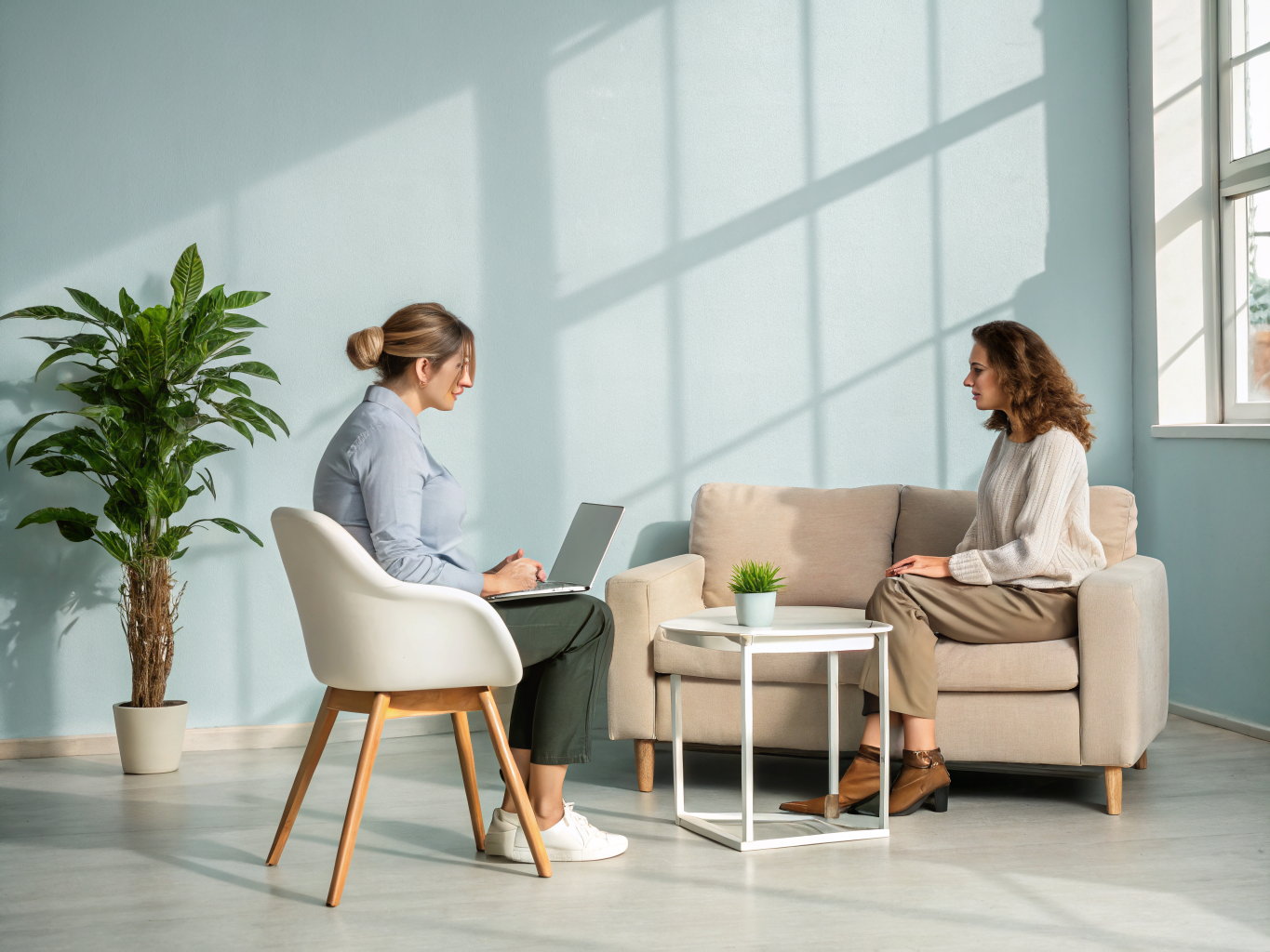 Compassionate peer support and guidance session